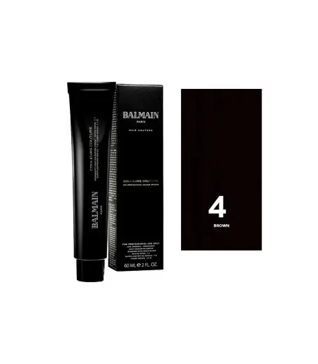 Balmain Professionnel, Couleurs Couture, Permanent Hair Dye, 4 Brown, 60 ml