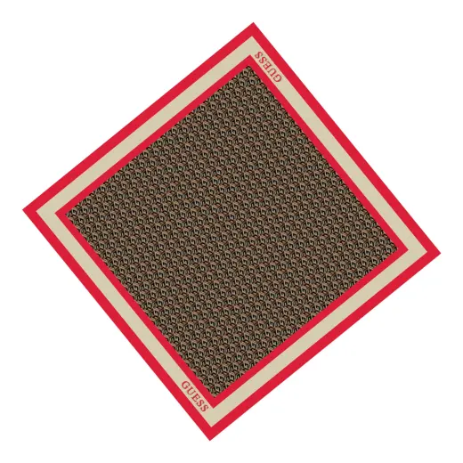 Guess, Silvana, Textile Scarf, Red, 90 x 90, For Women