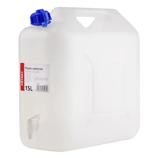 Watercan with tap 15L plastic AMIO-03203