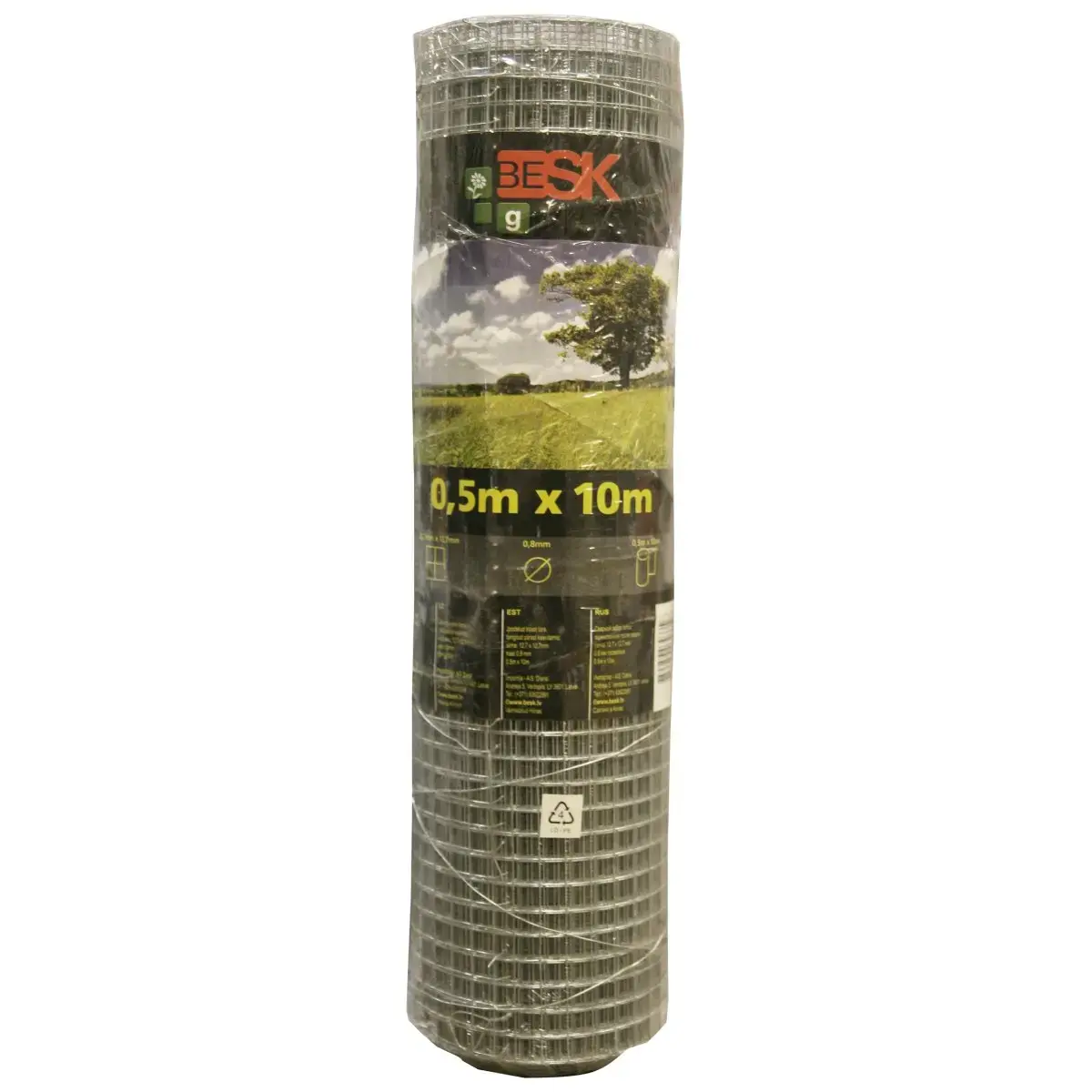 Welded wire fence 0.5mx10m (12.7x12.7mm)