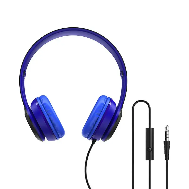 Borofone Headphones BO5 Star with microphone blue