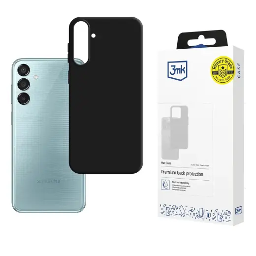 3mk Matt phone case for Samsung Galaxy M16 5G black