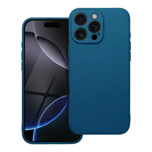 Matt maciņš telefonam iPhone 16 Pro Max zils