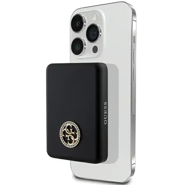 Guess GUPBM5AL4DMK ārējais akumulators (powerbank) | 5000 mAh | 15W | MagSafe | melns