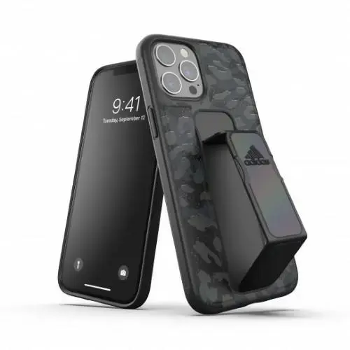 Adidas SP Grip Case Leopard iPhone 12 Pro Max czarno-szary|black-grey 43718