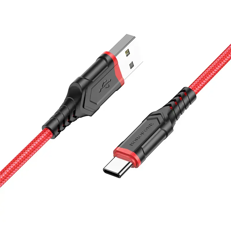 Borofone Cable BX67 - USB to Type C - 3A 1 metre red