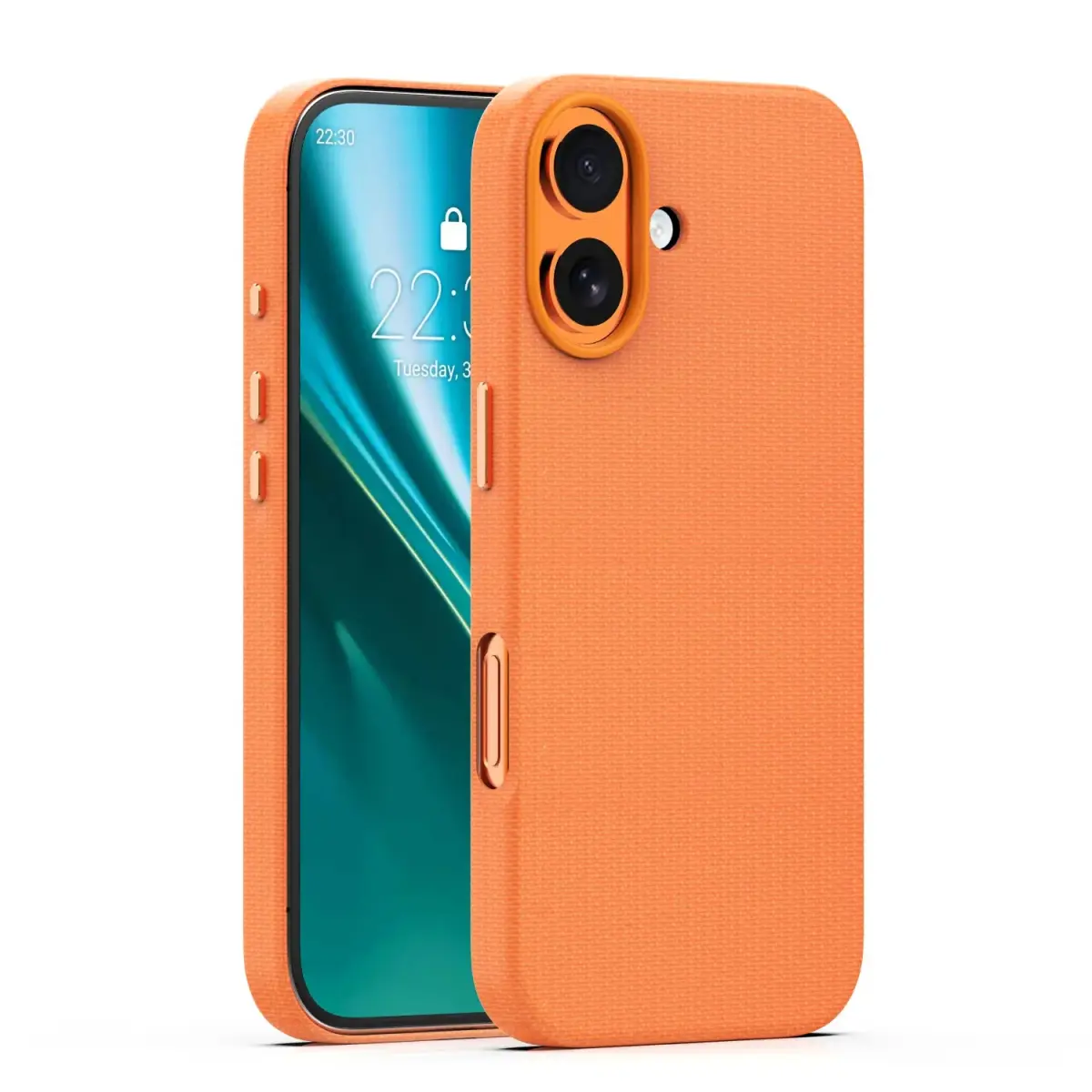 Etteri Elegant Mag maciņš ar MagSafe atbalstu telefonam iPhone 16 oranžs