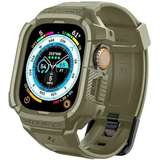 Spigen Rugged Armor Pro Apple Watch Ultra 49mm vintage khaki ACS05915