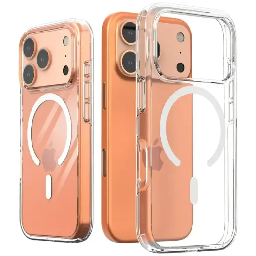 Araree Duple M telefoni ümbris MagSafe toega iPhone 17 Pro läbipaistev