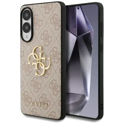 Etui Guess Big 4G Logo Classic Logo telefona maciņš Samsung Galaxy S25 Edge rozā