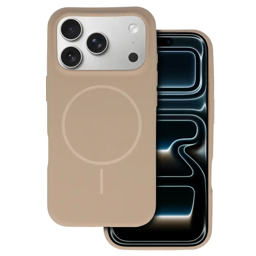 Magsafe Slim Silicone for Iphone 17 Pro Max brown