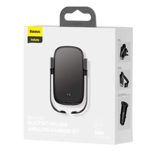Baseus inAuto WXHW01-B01 Universal Car Air Vent Holder For Devices 10W | QI | 2A |  Sensor Black