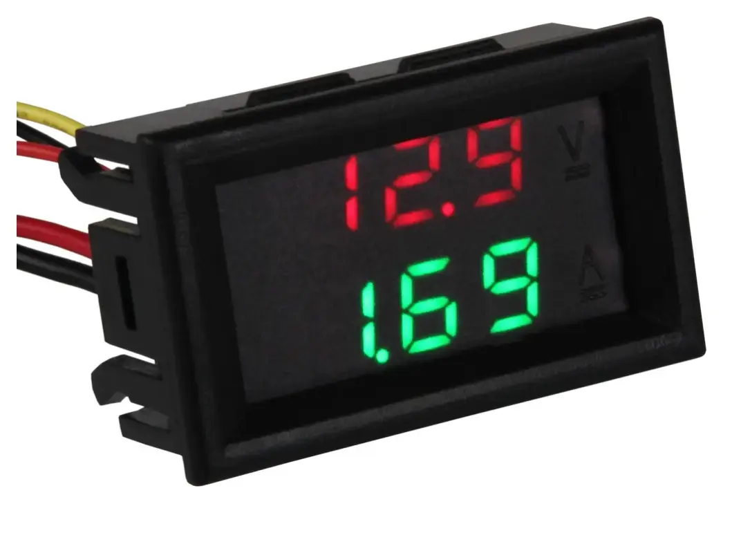 JOY-IT Voltmetrs + ampermetrs LED paneļa