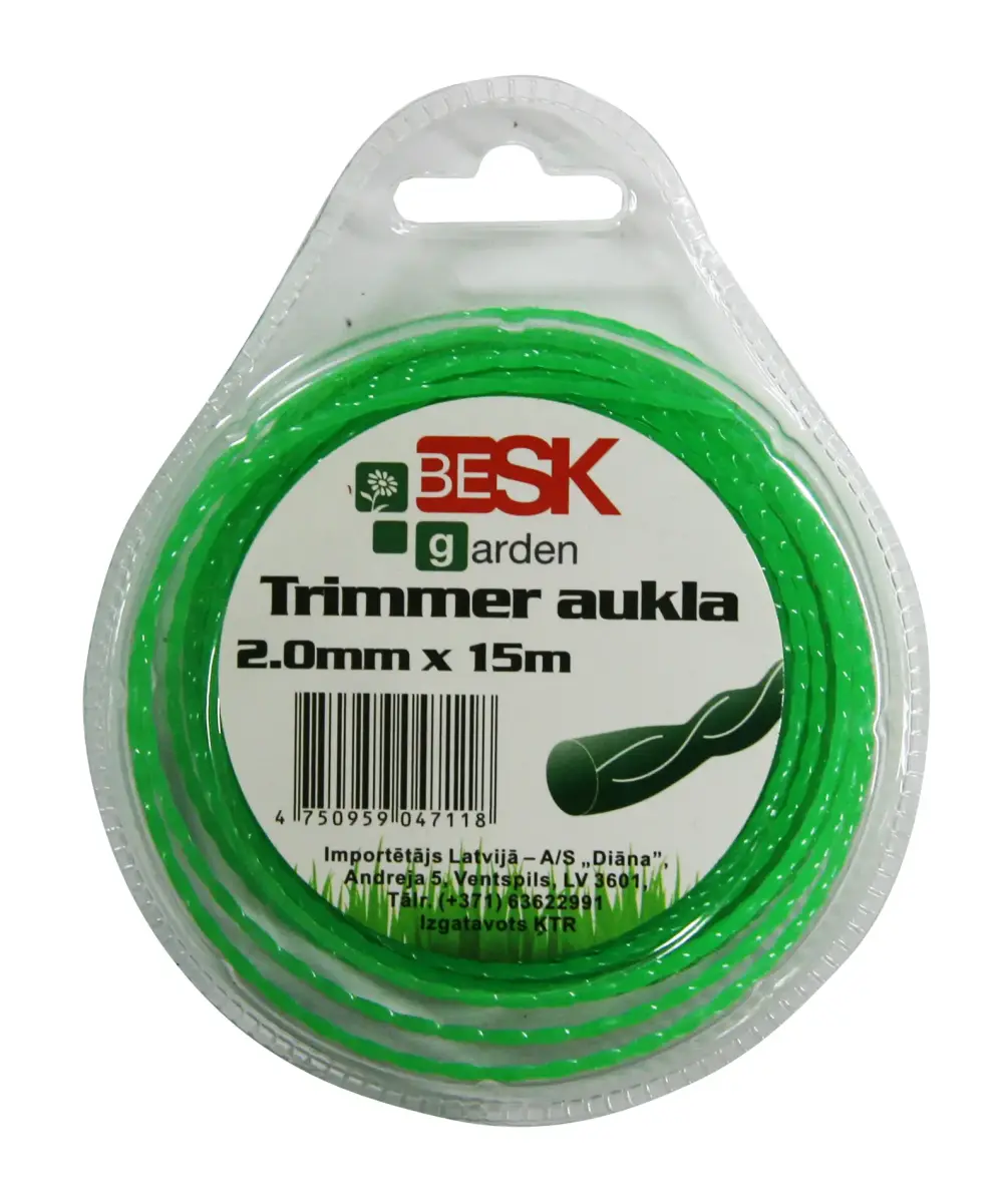Trimmera aukla 2.0mm*15m twist