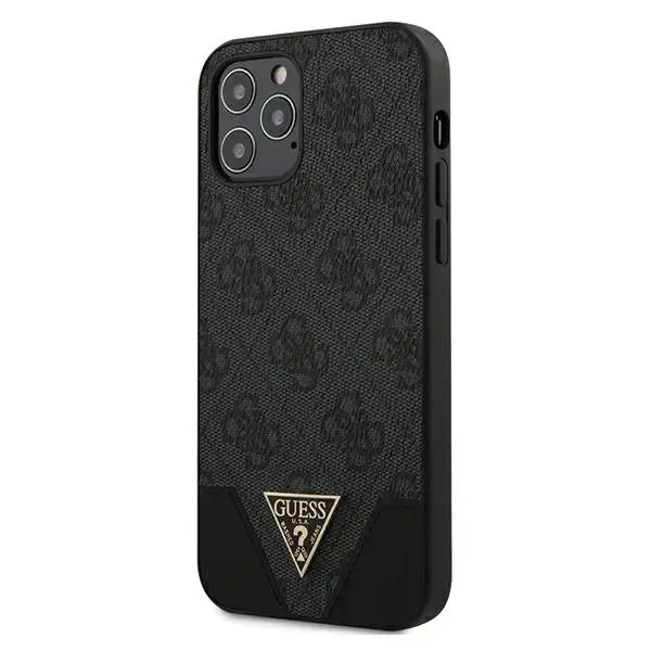 Guess 4G Triangle Case for iPhone 12|12 Pro 6.1 Grey