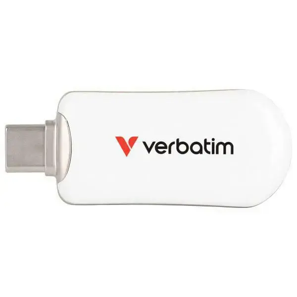 Pendrive Verbatim Plectra 128GB USB-C white 30229