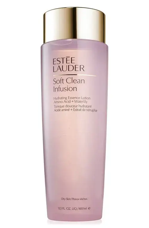 Estee Lauder Soft Clean Infusion Hydrating Essence Lotion with Amino Acid + Waterlily 400ml - Cream