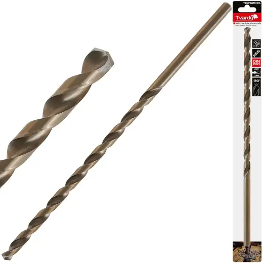 Ilgas HSS DIN1869 12.0 x 375mm auksinis metalinis sraigtinis grąžtas
