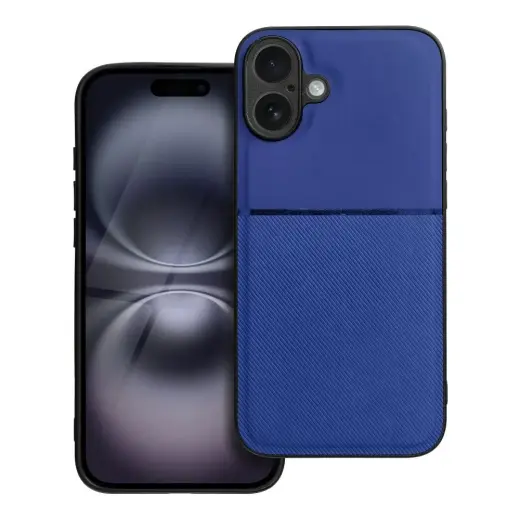 NOBLE telefono dėklas iPhone 16 Plus mėlynas