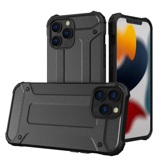 Hybrid Armor maciņš telefonam iPhone 14 Pro Max melns