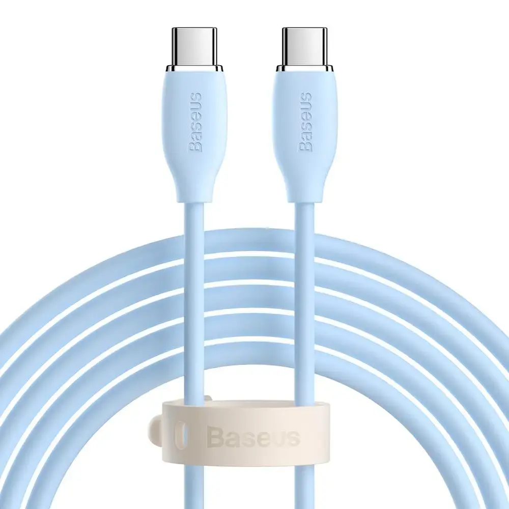 Baseus Jelly cable USB-C to USB-C, 100W, 2m (blue)