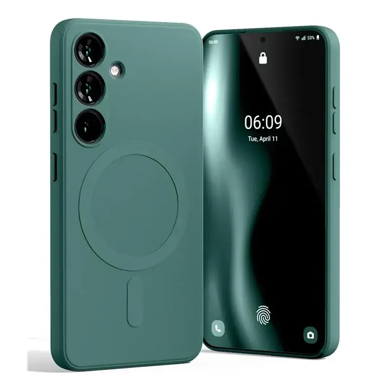 Mercury Semi-Silicon Magsafe Samsung Galaxy A57 GREEN