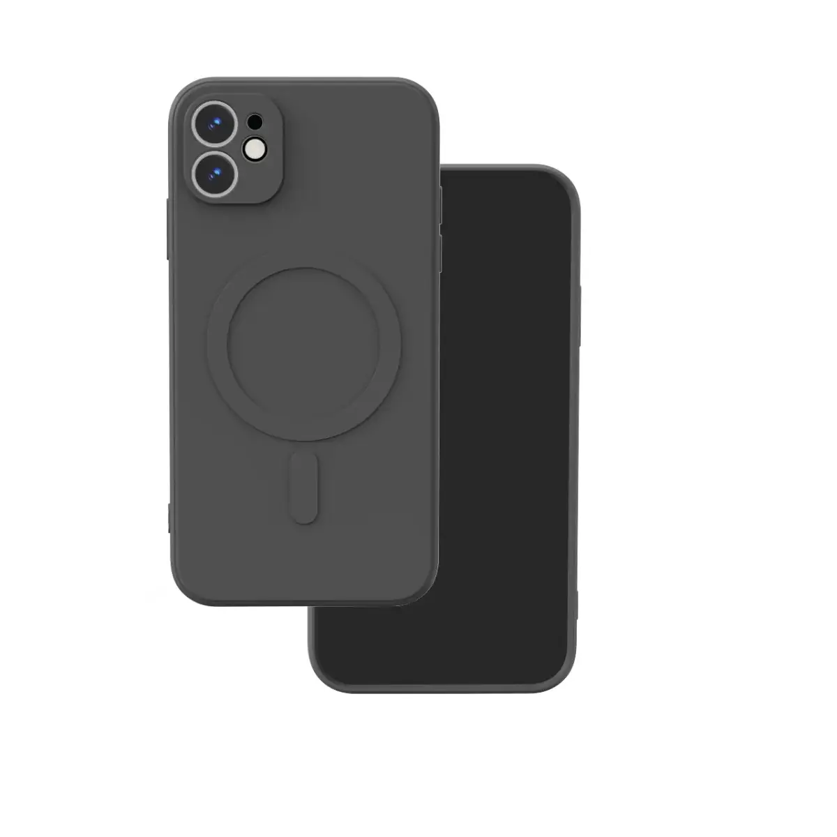 Simple Color Mag maciņš ar MagSafe atbalstu telefonam iPhone 11 melns