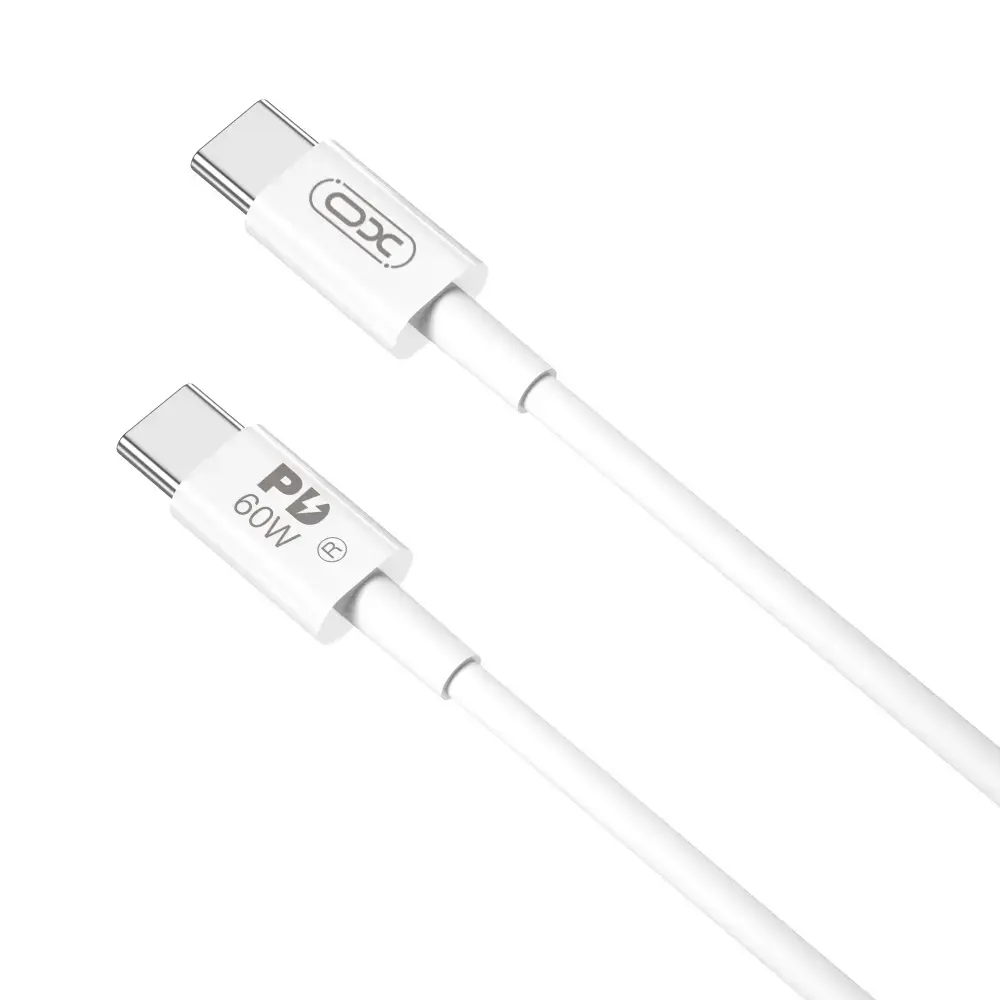 XO NB-Q190A data transfer and charging cable | USB-C to USB-C | PD | 60W | 1m | white