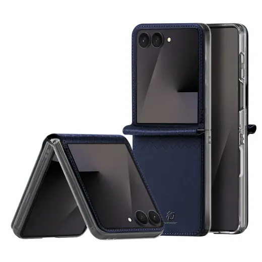 Dux Ducis Bril grāmatveida maciņš telefonam Samsung Galaxy Z Flip 8 (F776) zils