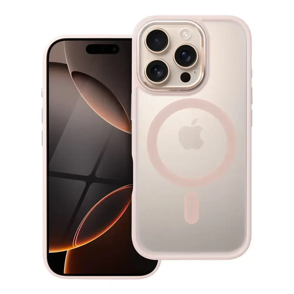 MATTE MAG COVER case compatible with MagSafe for IPHONE 16 Pro pink