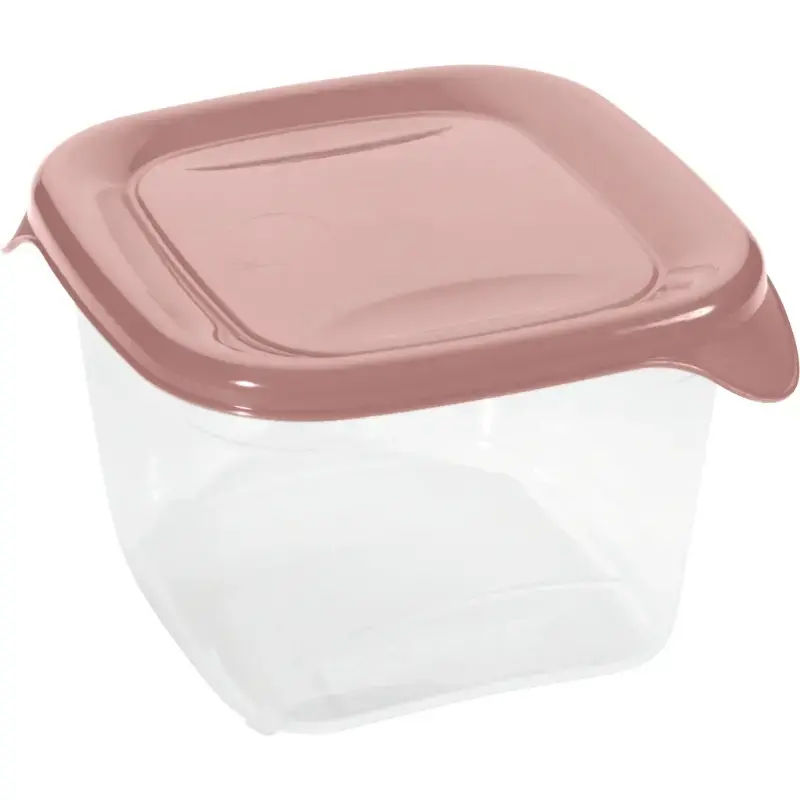 Ruudukujuline toidunõu 0,45L Fresh&Go roosa