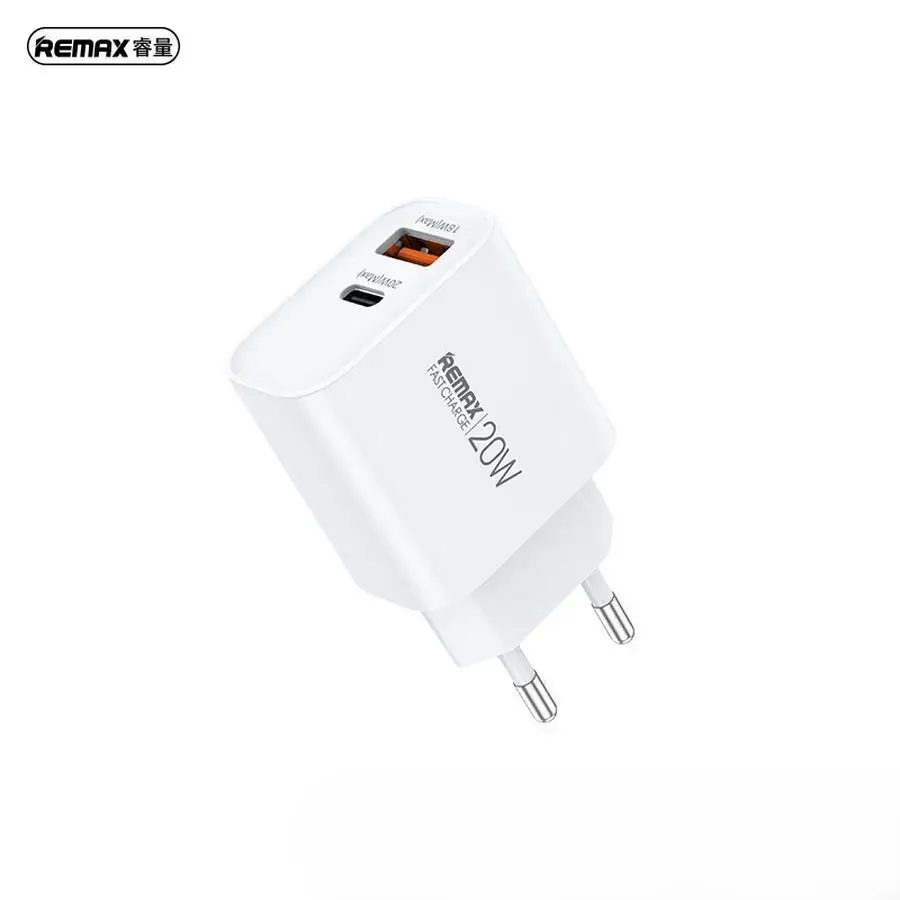 REMAX KIDDY SIERIES 20W WALL CHARGER RP-U120 USB/USB-C WHITE