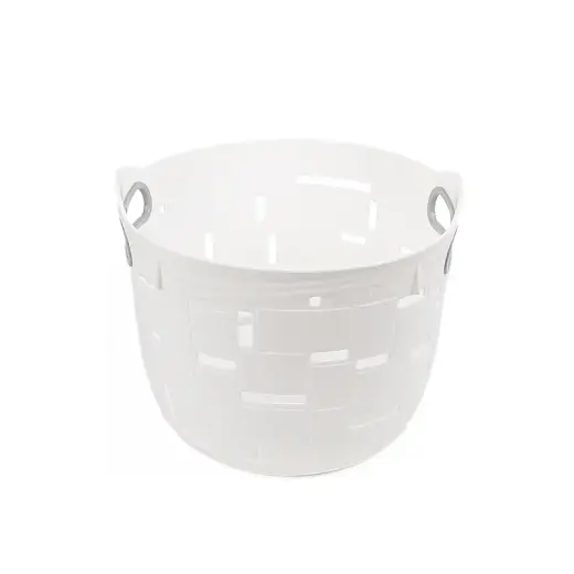 Small plastic basket City 22x22x18cm, white