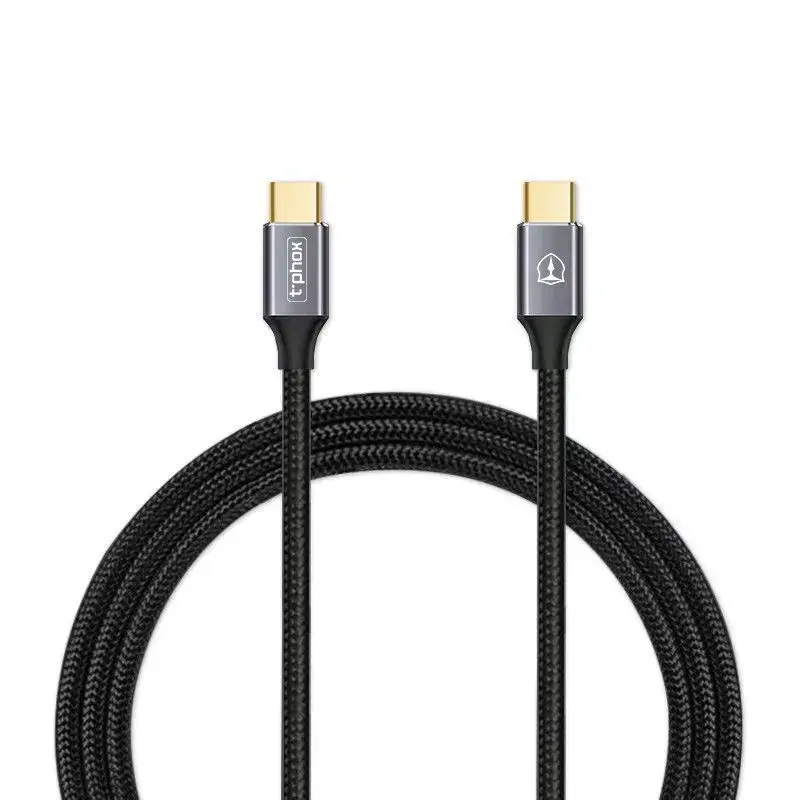 T-PHOX Fencing data transfer and charging cable | USB-C to USB-C | 100W | 1m | black