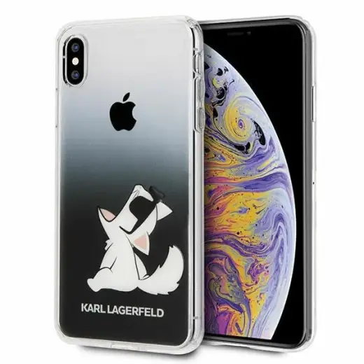 Karl Lagerfeld KLHCI65CFNRCBK iPhone Xs Max hardcase czarny|black Choupette Fun