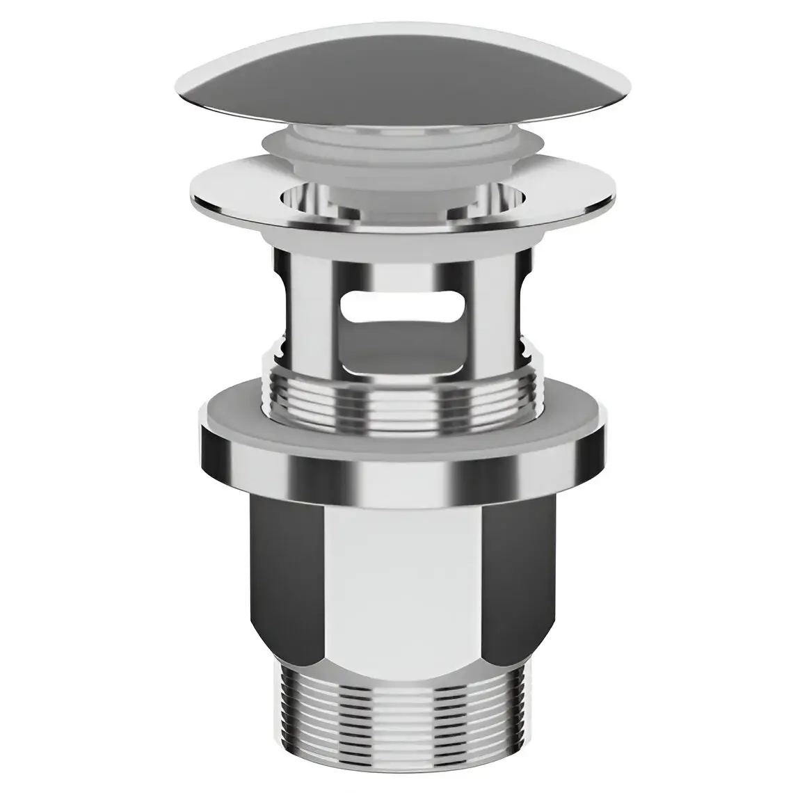 PLASTBRNO Sink drain 1 1/4" click-clack, Stainless Steel