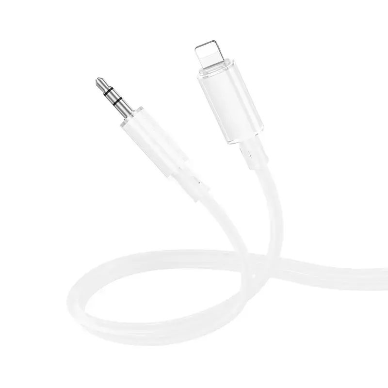 Borofone Cable BL21 Lemon - Lightning to jack 3,5mm - 1 metre white