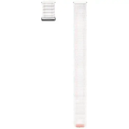 Samsung Fabric Band viedpulksteņa siksniņa priekš Galaxy Watch 4/5/6/7 (20 mm) | neilons | rozā/balta