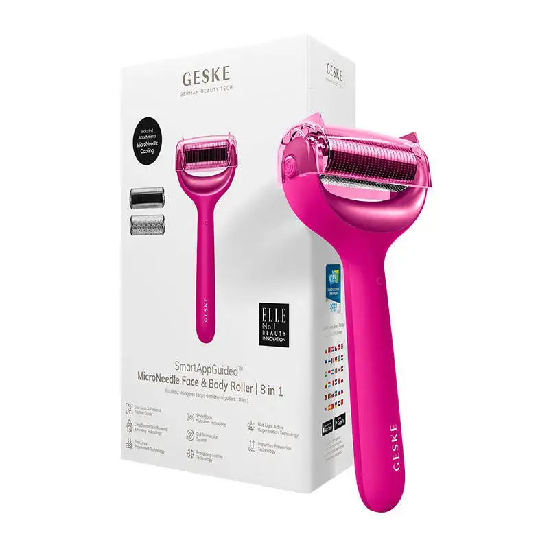 Micro Needle Face&Body Roller 8in1 Geske with APP (starlight)