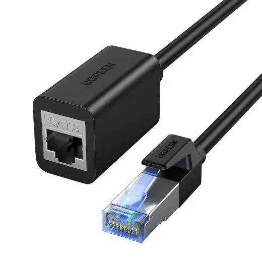 Ugreen extensnion cable Ethernet RJ45 Cat8 40000 Mbps| 40 Gbps internet cable 2m black (NW192)