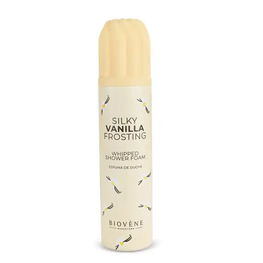 Biovene, Silky Vanilla Frosting, Hydrating, Shower Mousse, 250 ml
