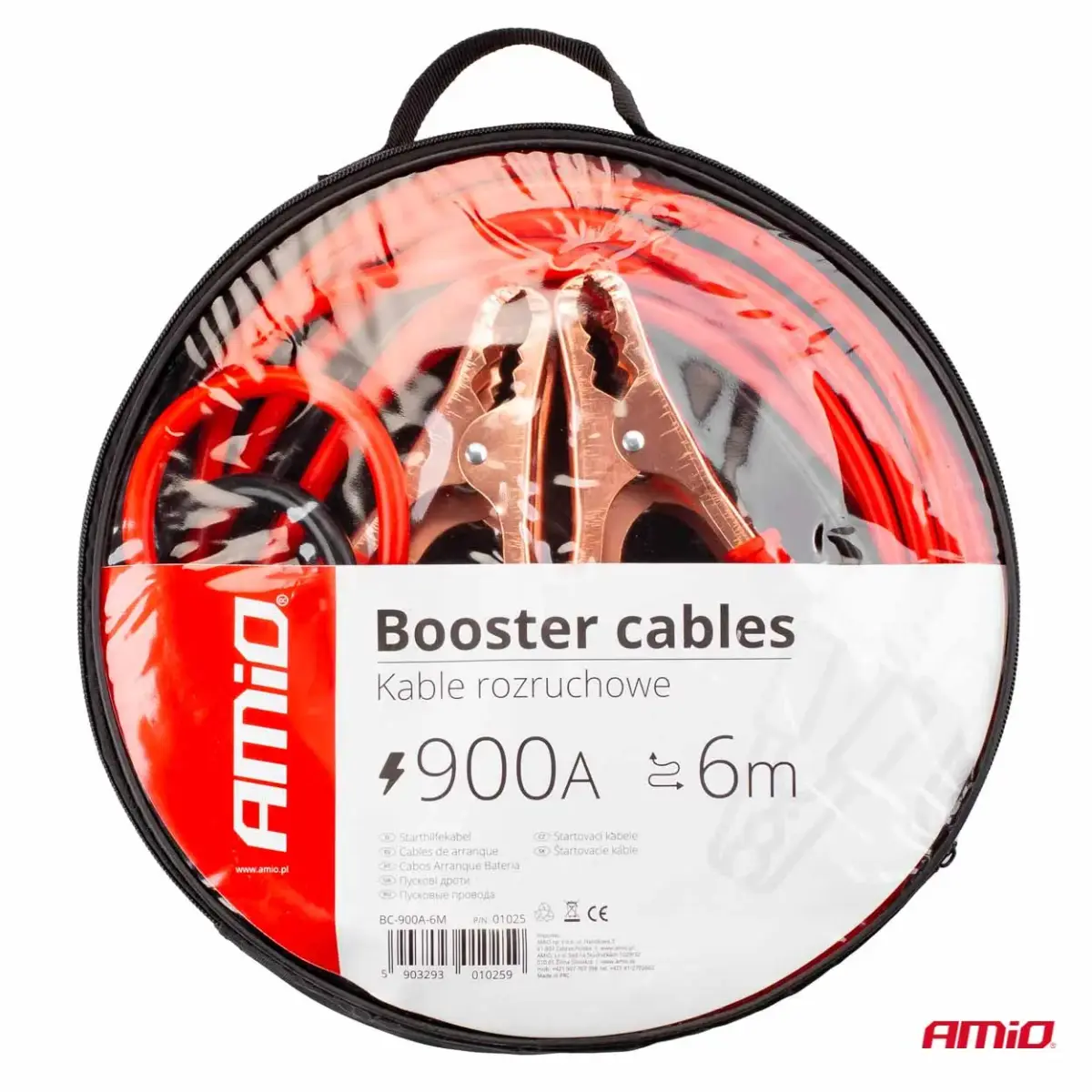 Booster cables  900A - 6m AMIO-01025