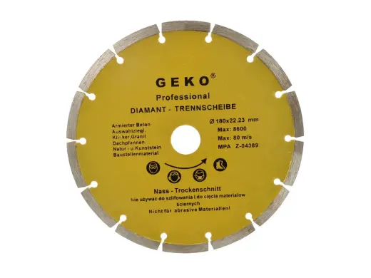 Segmenteeritud teemantketas 180x8x22mm GEKO Profi
