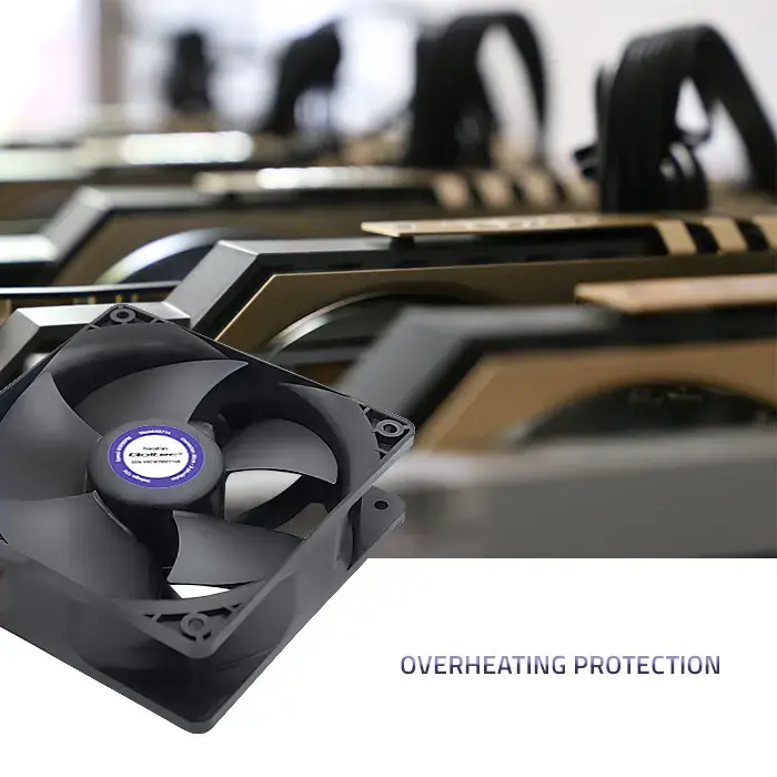Qoltec ForceFan 6000 RPM fan | 120mm | 12V