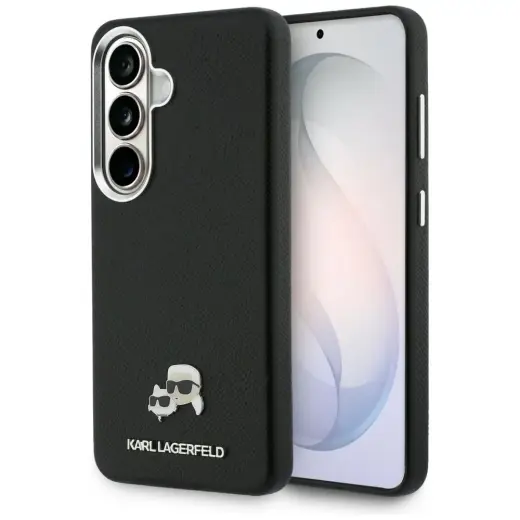 Case Karl Lagerfeld Saffiano KC Metal    Logo MagSafe for Samsung Galaxy S26 Plus black