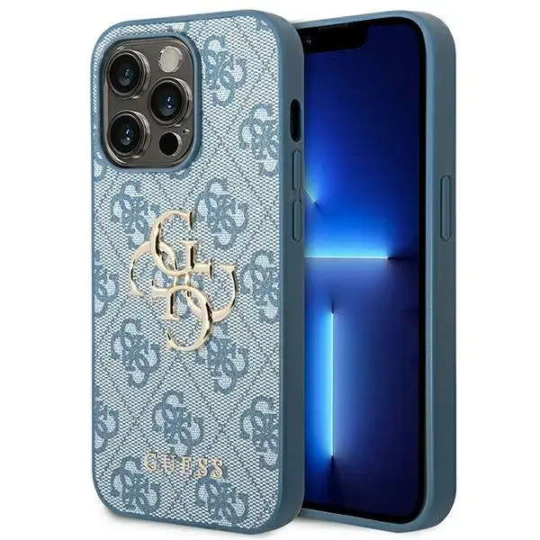 Guess GUHCP14L4GMGBL iPhone 14 Pro6,1" blue hardcase 4G Big Metal Logo