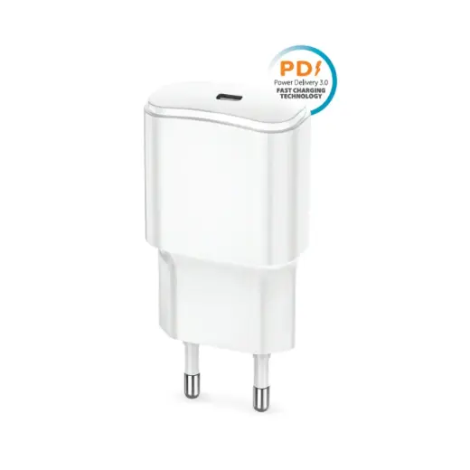 Forever TC-01 travel charger | 20W | PD | USB-C | white