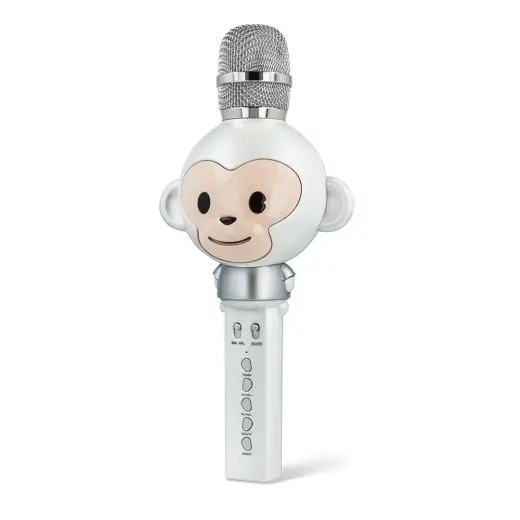 Forever microphone with Bluetooth speaker Animal white AMS-100
