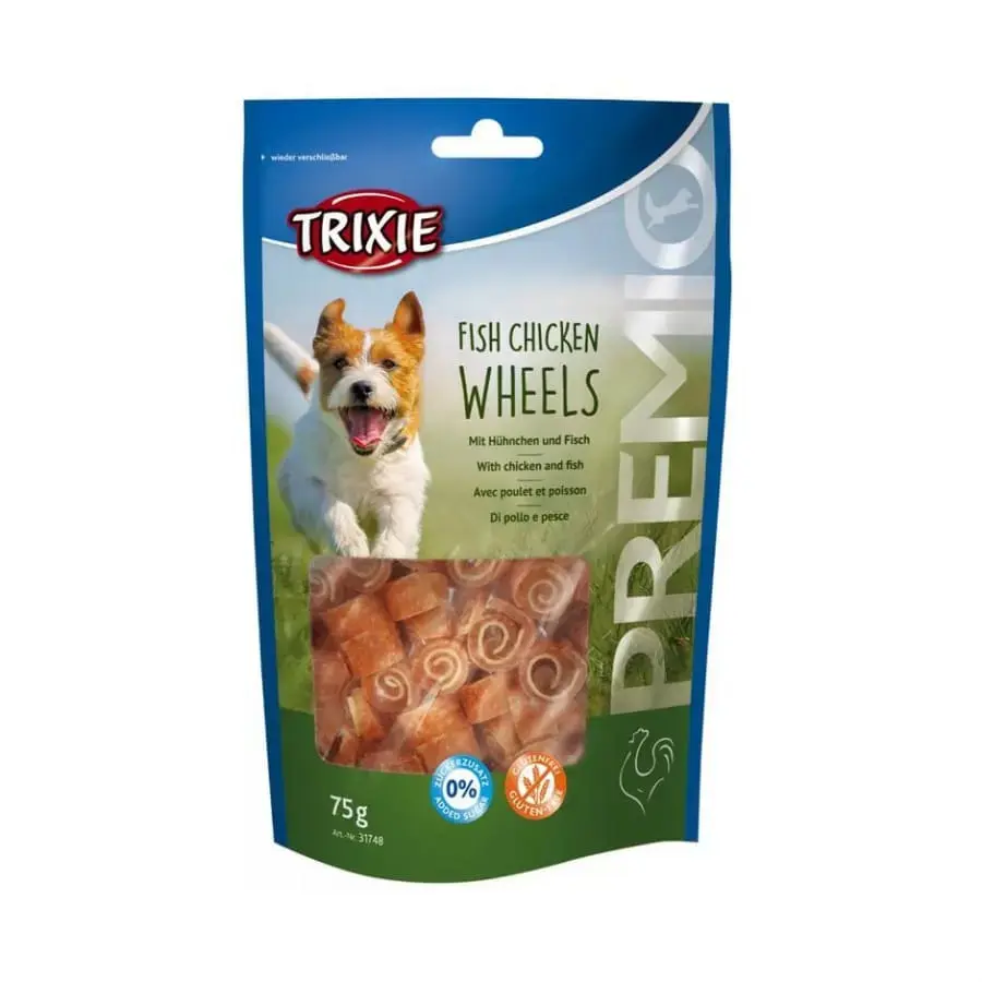 Лакомства для собак - Trixie Premio Fish Chicken Wheels, 75 г