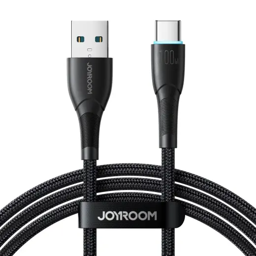 Joyroom Starry series SA32-AC6 datu pārraides un uzlādes vads | USB-A uz USB-C | 100W | 1m | melns